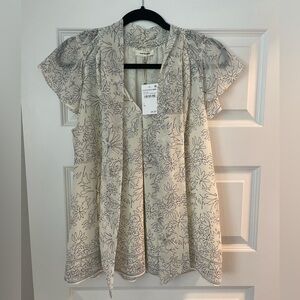 New with Tags cream blouse